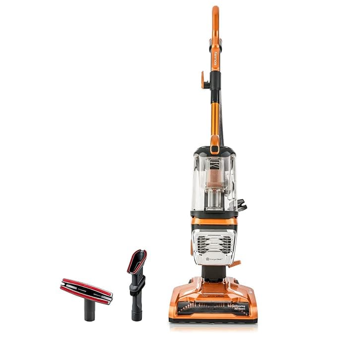 Kenmore DU4080 Featherlite Lift-Up Bagless Upright Vacuum 2-Motor Power Suction Lightweight Carpet Cleaner with HEPA Filter, 2 Cleaning Tools for Pet Hair, Hard Floor, 1.5L, Orange