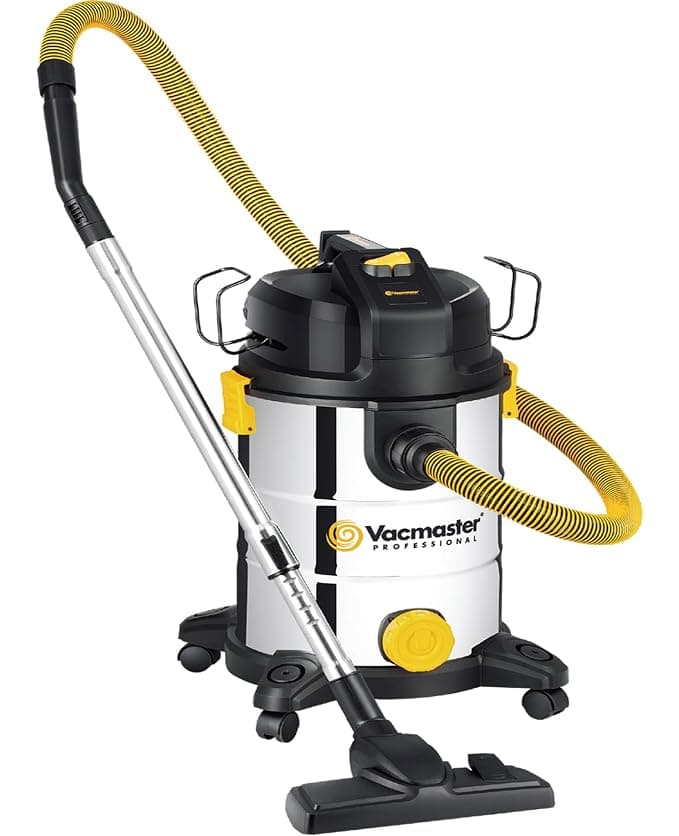 Vacmaster Beast Professional 30L Wet/Dry Vacuum Cleaner 1000 WATT Turbo Motor 30L Stainless Steel Tank | 2 Stage Filter Magic HEPA Filter | Convertible Drain Blower