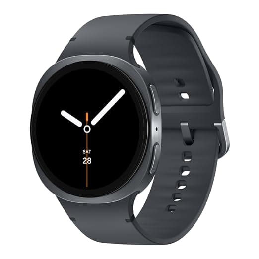 Samsung Galaxy Watch8 (40mm, Bluetooth, Graphite) with 3nm Processor | Dual GPS | Sapphire Glass & Armor Aluminum | 5ATM & IP68 | BP, ECG, IHRN & Vascular Load Monitoring | Anti-oxidant Index
