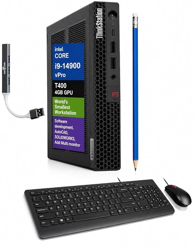 Lenovo ThinkStation P3 Tiny Workstation, Intel i9-14900 vPro, 32GB/1TB