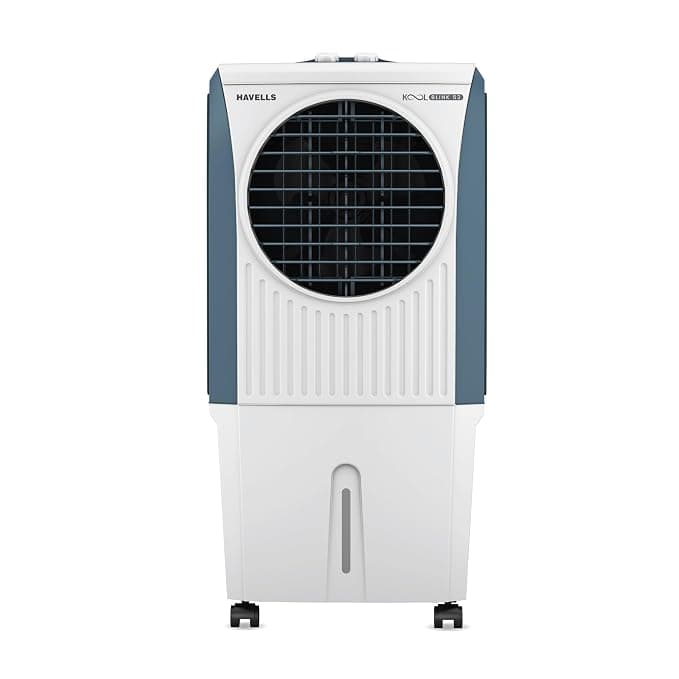 Havells KoolBlink 52 L Air Cooler for Room|Powerful Air-Delivery|Dual Flow Technology|3 Side Bacteria Shield Honeycomb Pads|Double Ball Bearing Motor|Front Wheels with Brake|Inverter Compatible