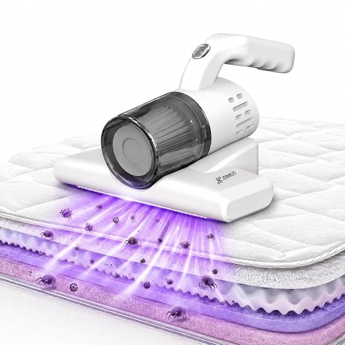Cordless Vacuum Cleaner for Sofa & Bed | Vacuum Cleaning Machine Handheld | 2800Pa UV Dust Mite Cleaner | 2000mAh Rechargeable | Suitable for Bed, Sofa, Pillow & Other Fabric Surfaces