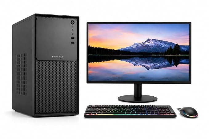 lavya Core i7 Desktop Computer PC CPU | Gaming Pc Core i7-4 GEN (4770-Processor, 3.40 Ghz) 8 GB RAM | 512 GB SSD/RGB Keyboard+Mouse/20 Monitor/WiFi | HDMI| | USB 3.0 | 2 Year Warranty.