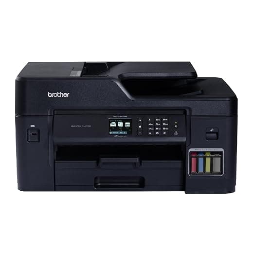 Brother MFC-T4500DW A3 Ink Tank All-in-One Printer with Print Scan Copy Fax, Auto Duplex Colour Printing, ADF, WiFi Direct, Ethernet, Mobile & USB Print, Ultra High Yield Ink Bottles