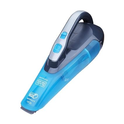 BLACK+DECKER WDA320B-B1 10.8V 2.0Ah Cordless MPP Wet & Dry Handheld Vacuum Cleaner, 440 ml Bowl Capacity, Ideal for Cleaning Dust & Debris, Runtime Upto 12 mins(Charge Fully Before Using), Blue