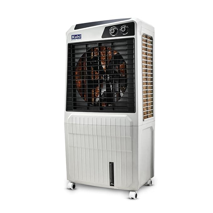 KUHL Brizo DC-60-16 Portable Desert Air Cooler|200W|60L Capacity| 16" Blades | Honeycomb Cooling Pads for long-lasting Cooling| Powerful Air Delivery | 1350 RPM | 32ft Air Throw | Inverter Compatible