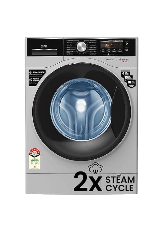 IFB 8 Kg 5 Star Front Load Washing Machine 2X Power Steam (SENATOR SXS 8012, Silver, In-built Heater, 4 years Comprehensive Warranty)