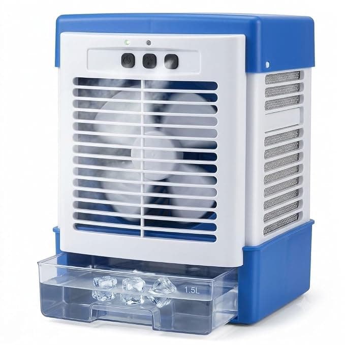 ๐๐ฟ๐๐บ๐๐๐ผ๐ป๐ฒ ๐ญ+๐ญ ๐ช๐ฎ๐ฟ๐ฟ๐ฎ๐ป๐๐ Portable Desert Air Cooler with High Airflow, Water Tank, Honeycomb Cooling Pads, Multi-Speed Cooling Fan for Home, Office & Bedroom