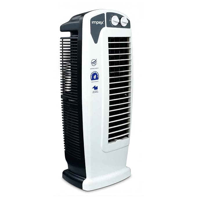 Impex Tower Fan High Speed Tower Fan For Home With 1350 Rmm and 25 Feet Powerful Air Throw, Low Power Consumption 3 Speed 2 Way Swing Mode & High Speed 2250 m3/hr Air Delivery | 1 year Warranty
