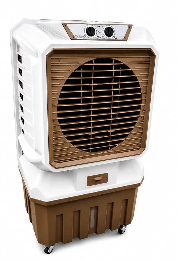 Desert Air Cooler for home 90 L | Honeycomb Pads | Fully Collapsible Louvers, Inverter Compatible | High Air Delivery | Multi Colour