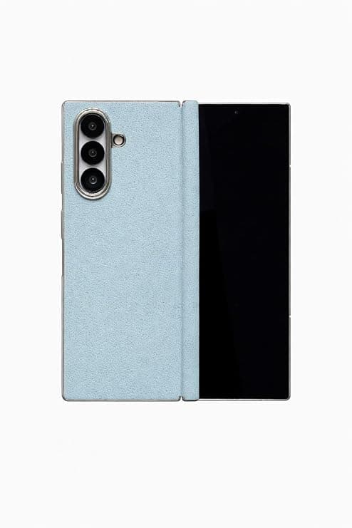 FASHINA Galaxy Z Fold 7 Classic Heritage Case | Timeless Solid Color Design | Slim & Lightweight Protection | Raised Camera Guard | Precision Fit Cover Blue