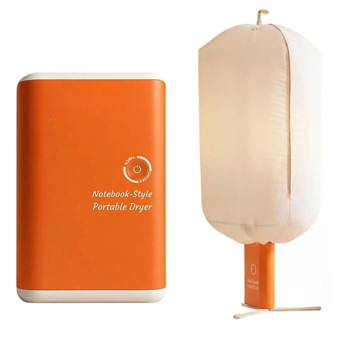 MANSAA Portable Clothes Warmer & Mini Dryer | Hangable Foldable Design with PTC Fast Heating & Intelligent Timer | Quick Dry for Baby Clothes, Underwear | Compact for Home, Travel & RV |