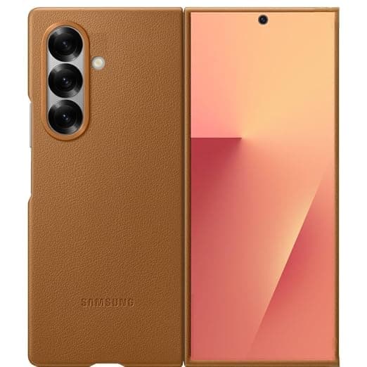 Ultra Hybrid for Samsung Galaxy Z Fold 7 Kindsuit Phone Case | Premium Protective Case/Cover with Soft Inner Lining, Leather Finish Super Slim & Durable Design (Tan)