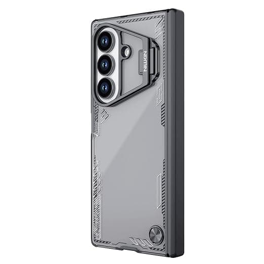 Nillkin Case for Samsung Galaxy Z Fold 7 (8.0" Inch) Iceblade Prop Corner Air Bags + Aluminium Camera Protect Stand Scratch & dust Proof Black