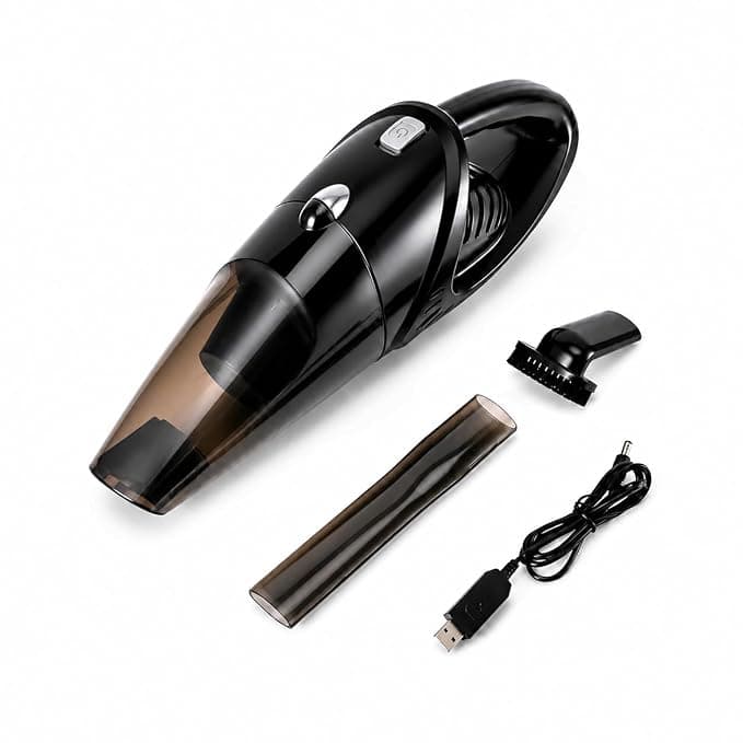 Russell Hobbs VacGo RVAC60WD Cordless Handheld Vacuum Cleaner for Car & Home | 2-in-1 Powerful Suction, 6000mAh Lithium Battery, 12V DC Car Port, HEPA Filter, Lightweight Portable Design