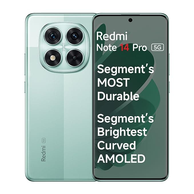 Redmi Note 14 Pro 5G Ivy Green 8GB RAM 256GB ROM(Without Offer)