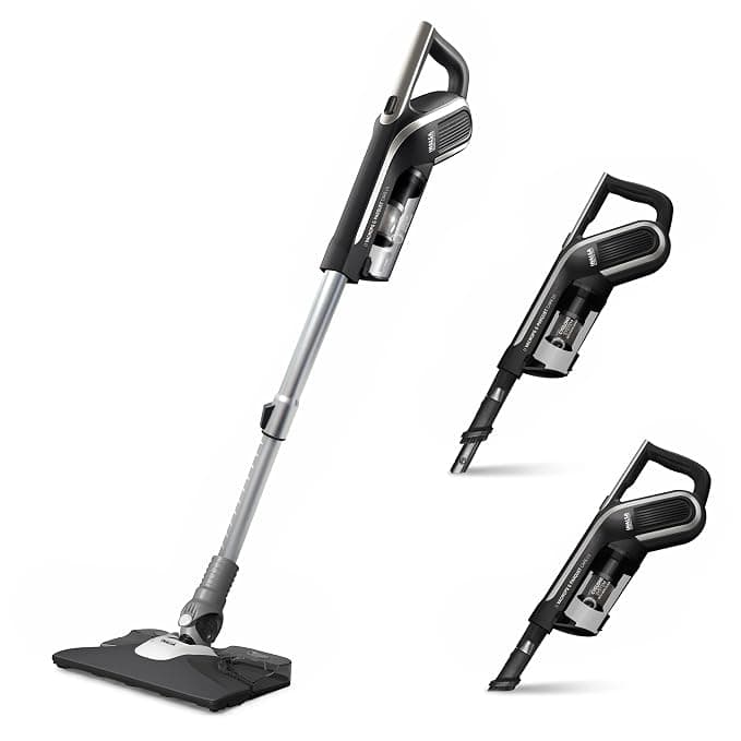 INALSA DustMaster 3-in-1 Vacuum Cleaner with Mopping|800W Powerful Motor|16 kPa Strong Suction|250ml Water Tank|HEPA + SS Filtration | 800ml Dust Tank | Stick & Handheld Mode | Lightweight Design