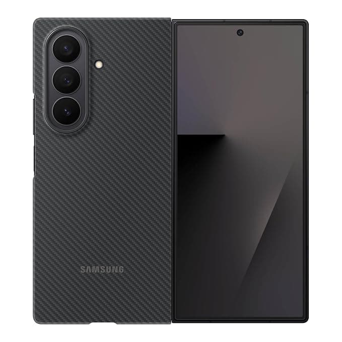 Samsung Galaxy Z Fold7 Official Carbon Shield Phone Case, Sleek, Tough, Durable, Ultraslim, Screen Protector, US Version, Black