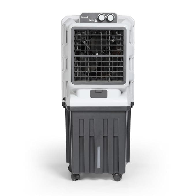 SUMMERCOOL Solitaire Tower Air Cooler with Wheel | Automatic Water inlet | Auto Swing | 30ft Air Throw | Inverter Compatible | Honey Comb | 12 inch Fan | Ideal for Living Room | 75Ltr tank