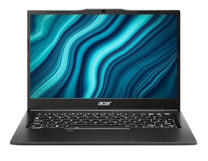 Acer TravelLite Thin Laptop AMD Ryzen 5 7430U (6-Core) |8GB RAM, 512GB SSD | 14" Full HD Anti-Glare Display |Privacy Shutter| Windows 11| MS Office | Metal Body | 1.34Kg | Black | 30 Months Warranty