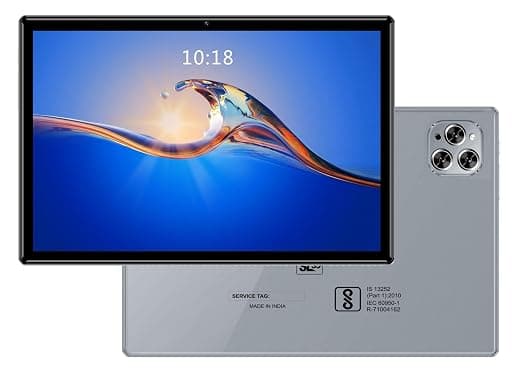 DOMO Slate SL39 4G Tablet 10.1 inch Tab, 4G Connectivity, 4GB RAM + 32GB ROM, inbuilt Storage, Bluetooth 1TB Expandable, Dual SIM Slot, Octa Core CPU GPS, Grey