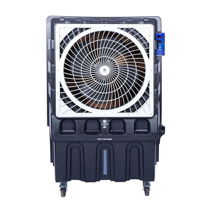 Novamax Tent Panther 150 Litres Powerful Air Cooler, 650W Heavy-Duty Motor, 26-Inch Large Fan, Upto 175ft Air Throw| For Warehouses, Factory, Shops, Hotels, Banquets/Marriage Halls Large Spaces| Grey