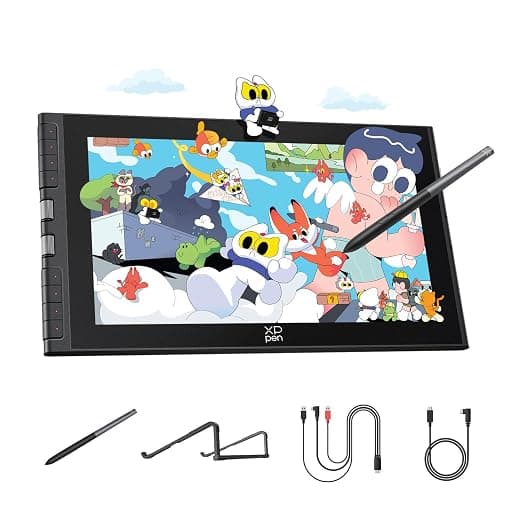 XPPen Artist 12 3rd Gen 11.9" FHD Pen Display, Laminated Anti-Glare Glass, 16,384 Pressure Levels, Dual X Dial Wheels + 8 Keys, Compatible with Windows, macOS, Android & Linux - for Digital Art