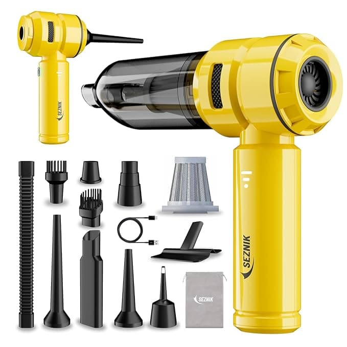 SEZNIK Vacuum Cleaner for Home Use | Car Use | 4 in 1 Cordless Blower