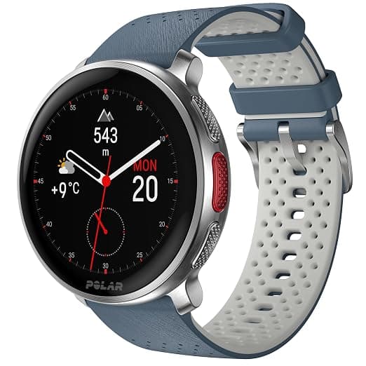Polar Vantage V3, Sport Watch with GPS, Heart Rate Monitor, and Extended Battery Life, Smart Watch for Men and Women, Offline Maps, Running, Triathlon Watch, Sky Blue