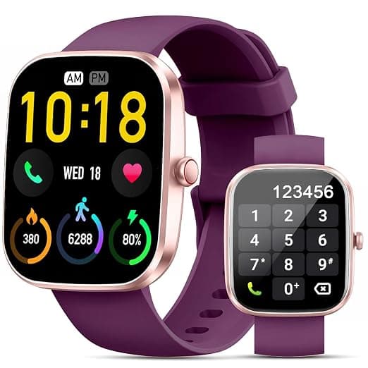 Smart Watch, Smartwatch for Men Women (Answer/Make Call), Fitness Tracker with 100+ Sport Modes, IP68 Waterproof, Heart Rate/Sleep Monitor, Spo2