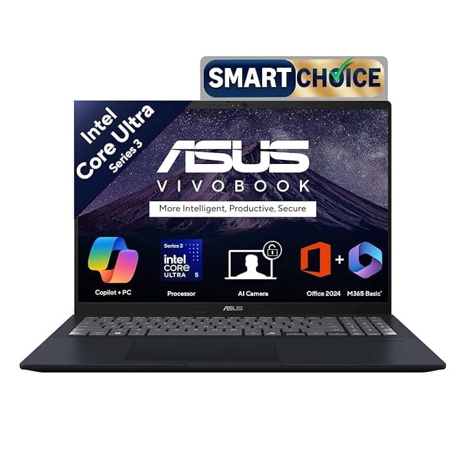 ASUS Vivobook 16 (2026),Smartchoice,Intel Core Ultra 5 325 (Series 3), Intel iGPU,16GB RAM,512GB SSD,FHD+, 16"(40 cm),Win11,M365 Basic(1Y),Office 24,Quiet Blue,1.88 kg,X1607AA-MB037WS, Copilot+ AI PC
