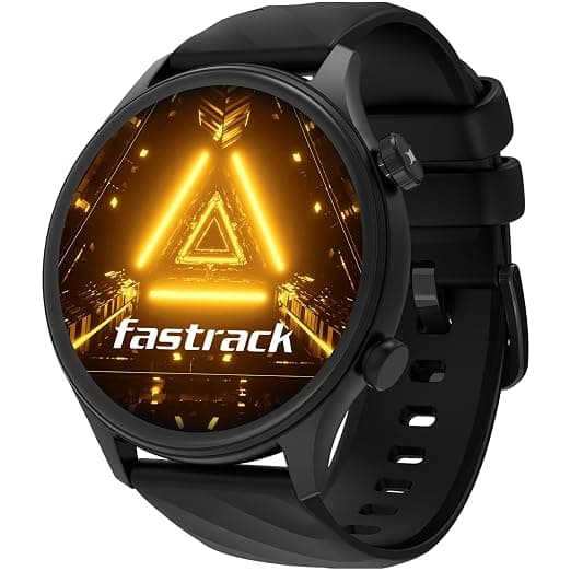 Fastrack Optimus 2 Pro Smart Watch,1.43'' AMOLED Display, Advanced Blazing Fast UI, AOD, Metal Case, IP68 Water & Dust Resistant, Single Sync BT Calling, Working Crown Smartwatch for Men & Women