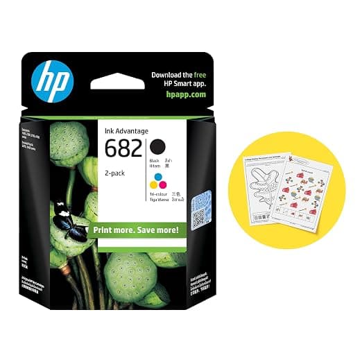 HP 682 Color/Black Ink Cartridge Combo 2-Pack