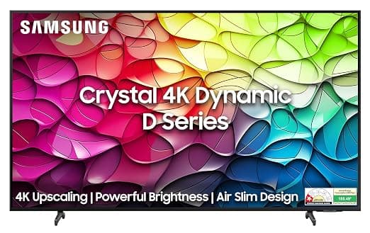 Samsung 108 cm (43 inches) D Series Brighter Crystal 4K Dynamic Ultra HD Smart LED TV UA43DUE80AKLXL (Titan Gray)