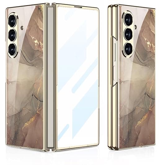 BOUNCEBACK Designer Hard Back Case/Cover with Front Glass for Samsung Galaxy Z Fold 7 / Galaxy Z Fold 7 Case Cover (Multicolor |Polycarbonate | Glass)