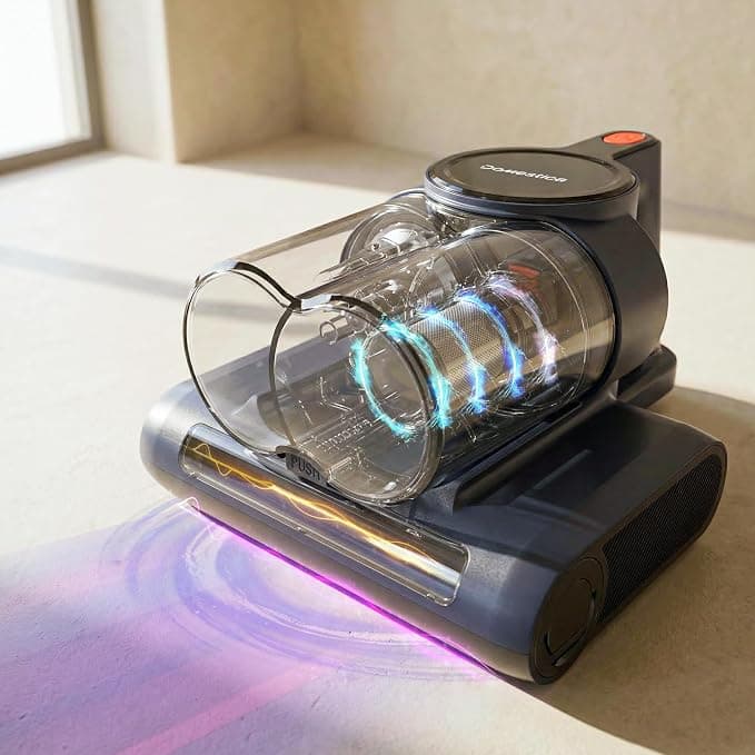 DOMESTICA Dustro Bed Vacuum Cleaner for Home | 13 KPA Suction, UV-C Light