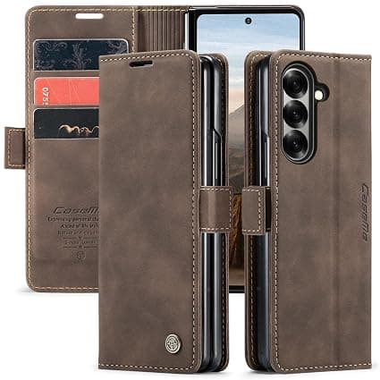 Galaxy Z Fold 7 Case, Notebook-type, Cover for Samsung Galaxy Z Fold 7 / SC-56F / SCG34, Smartphone Case, Wallet Type, Card Storage, Side Opening, Leather, TPU, Shockproof, Mobile Cover, Horizontal